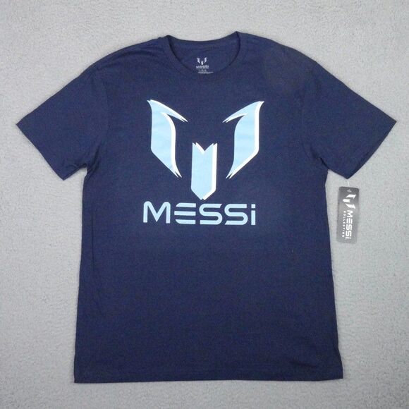 Messi Collection Other - Lionel Messi Collection Shirt Mens Large Blue Shadow Logo Graphic Tee Soccer NWT